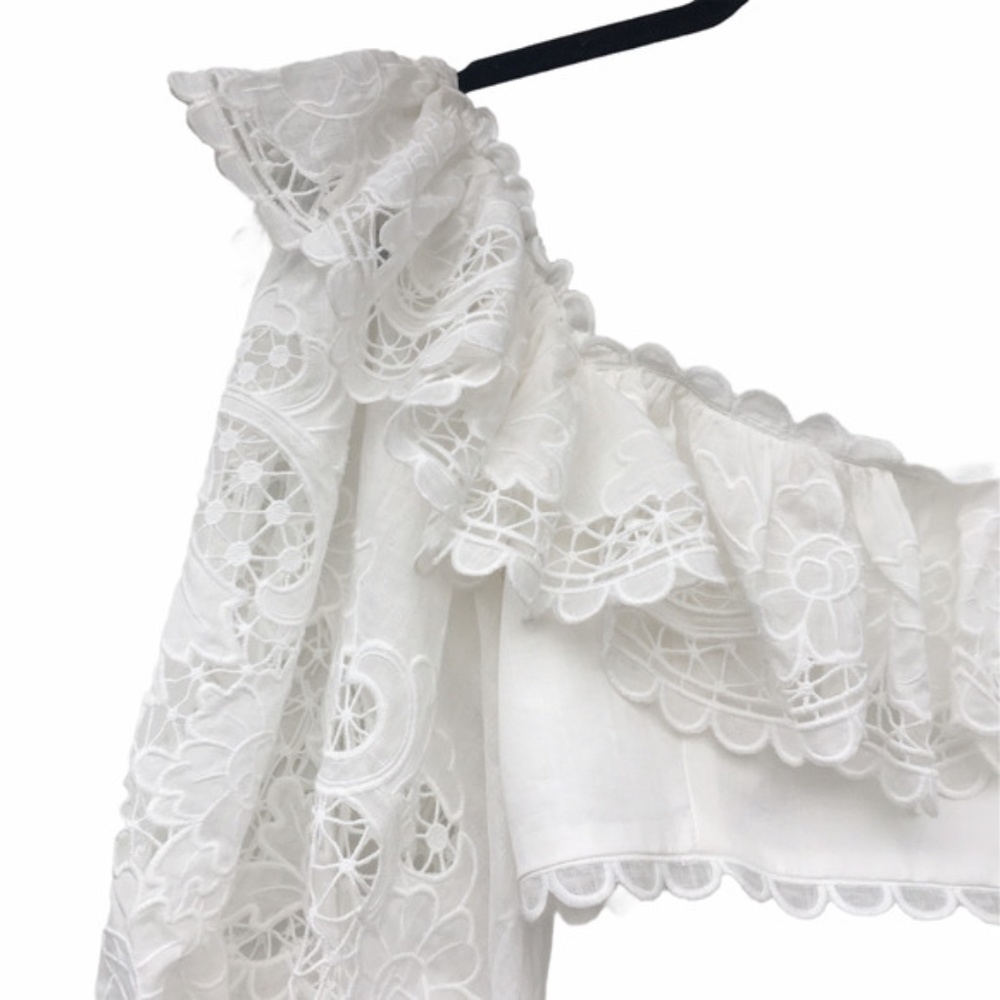 ZIMMERMANN RESORT 2021 LULU SCALLOP FRILL TOP - Picture 7 of 10